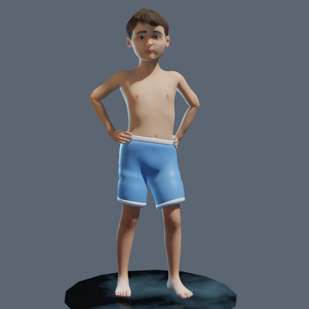Simple 3d boy character preview image 2